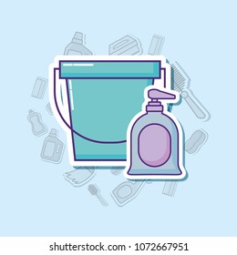 cleaning supplies design