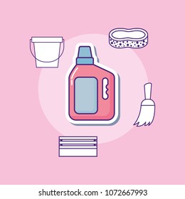 cleaning supplies design