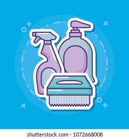 cleaning supplies design