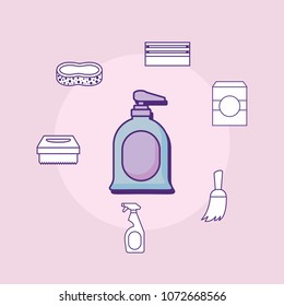 cleaning supplies design