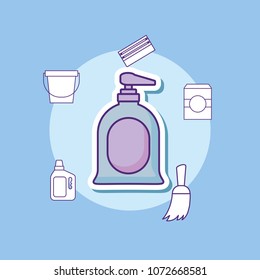 cleaning supplies design