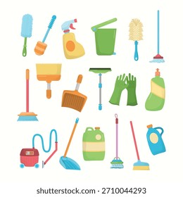 Suministros de limpieza Elemento Ilustración Colección