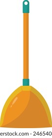 Cleaning Supplies Equipment with Flat Cartoon Design. Isolated on White Background.