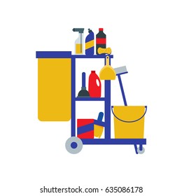 Cleaning supplies illustration