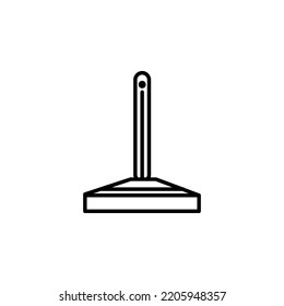 Cleaning supplies in modern line style. Vector illustration