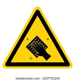 Cleaning Symbol Sign,Vector Illustration, Isolated On White Background Label. EPS10