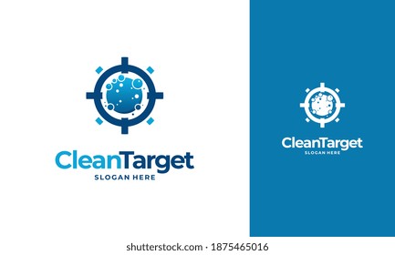 Cleaning Target logo designs concept vector, Cleaning Service logo designs, Clean spot logo