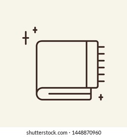 Cleaning things line icon. Towel, hotel, launderette, bathroom. Laundry concept. Vector illustration can be used for topics like service, housework, hygiene