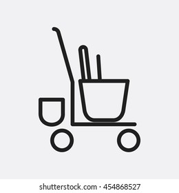 Cleaning tool icon illustration isolated vector sign symbol