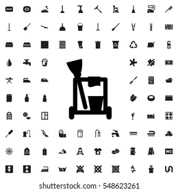cleaning tools icon illustration isolated vector sign symbol