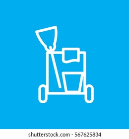 cleaning tools icon illustration isolated vector sign symbol
