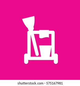 cleaning tools icon illustration isolated vector sign symbol