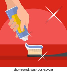 Cleaning tooth icon. Flat illustration of cleaning tooth vector icon for web