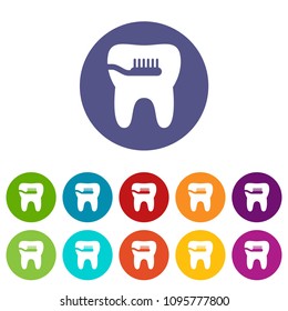 Cleaning tooth icon. Simple illustration of cleaning tooth vector icon for web