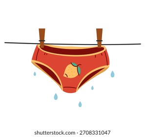 Cleaning tooth with toothbrush and toothpaste dental health. Vector flat graphic design element concept illustration