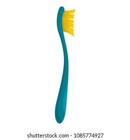 Cleaning toothbrush icon. Flat illustration of cleaning toothbrush vector icon for web