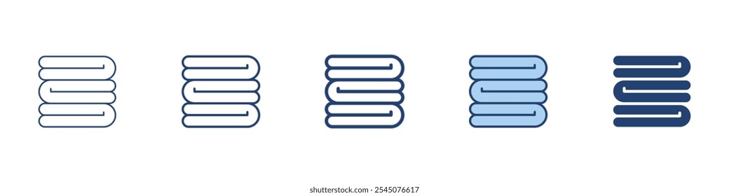 Cleaning towel icon Symbol set collection