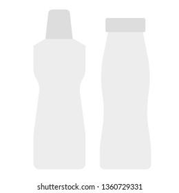 Cleaning tubes flat illustration on white