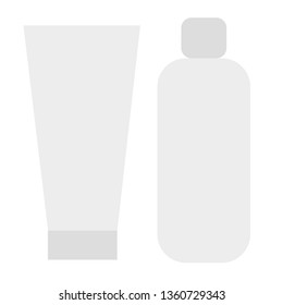 Cleaning tubes flat illustration on white