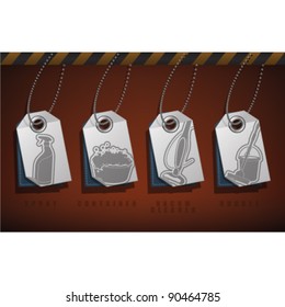 Cleaning Utensils theme icons set