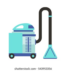 Cleaning vacuum equipment vector.