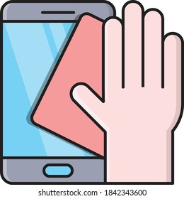 cleaning vector colour line icon 