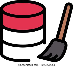 cleaning vector colour line icon