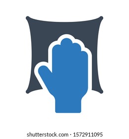cleaning vector glyph color icon