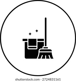 Icono de Vector de limpieza. Se puede utilizar para aplicaciones de impresión, móviles y de Web.