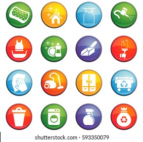 cleaning vector icons for user interface design