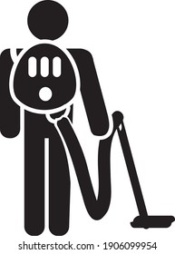 cleaning Vector illustration isolated on a white background