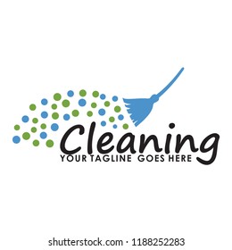 cleaning vector logo template 