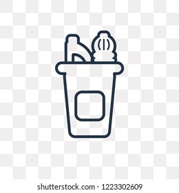 Cleaning vector outline icon isolated on transparent background, high quality linear Cleaning can be used web and mobile