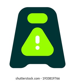 cleaning warning icon or logo illustration