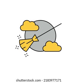cleaning and washing brush icon