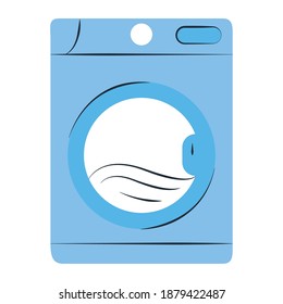 cleaning, washing machine laundry appliance equipment vector illustration