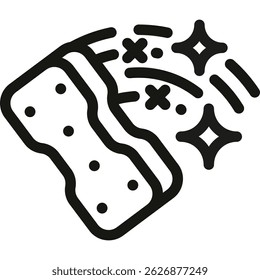 Cleaning, Washing Vector Line Icon