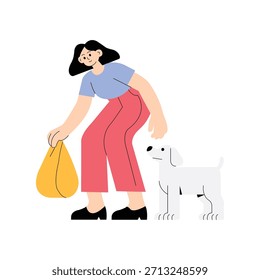 Vector de residuos de limpieza Ilustración plana EPS 10 Archivo