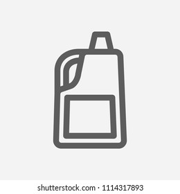 Cleaning water icon line symbol. Isolated vector illustration of  icon sign concept for your web site mobile app logo UI design.