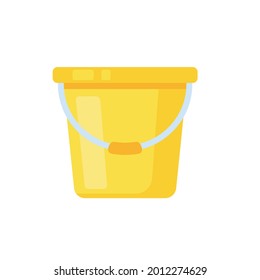 Cleaning water tank vector. Plastic bucket for mopping the floor