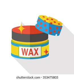 cleaning wax flat icon