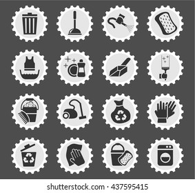 cleaning web icons for user interface design