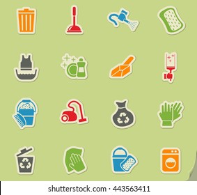 cleaning web icons for user interface design