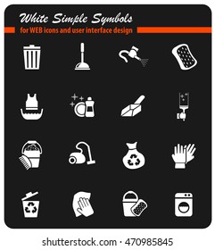 cleaning web icons for user interface design