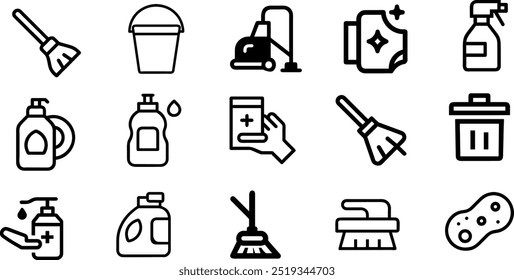 Cleaning Web Icons: Vector Design Essentials