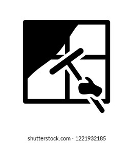 Cleaning Window icon. Trendy Cleaning Window logo concept on white background from cleaning collection. Suitable for use on web apps, mobile apps and print media.