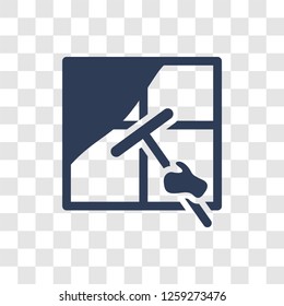 Cleaning Window icon. Trendy Cleaning Window logo concept on transparent background from cleaning collection