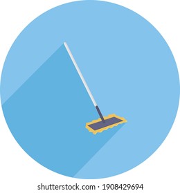 Limpiador de limpieza, ilustración, vector sobre un fondo blanco.