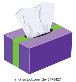 Limpando os toalhetes embalam a ilustração isolada do vetor no fundo branco