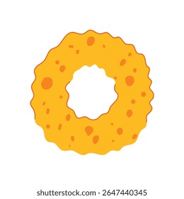 cleaning yellow sponge cartoon. absorbent porous, kitchen bath, scrubber dishwashing cleaning yellow sponge sign. isolated symbol vector illustration